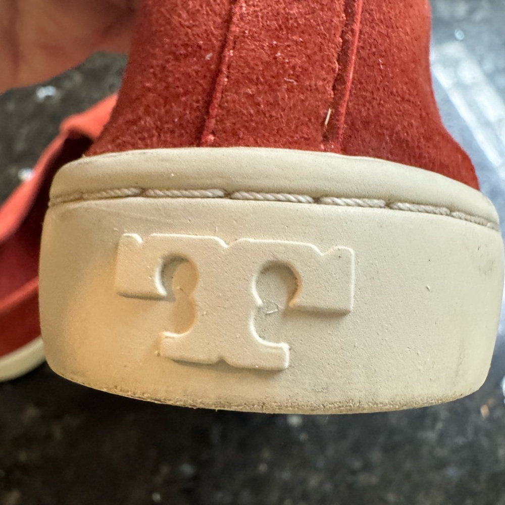 Tory Burch Burnt Orange Suede Footwear - Picture 4 of 9